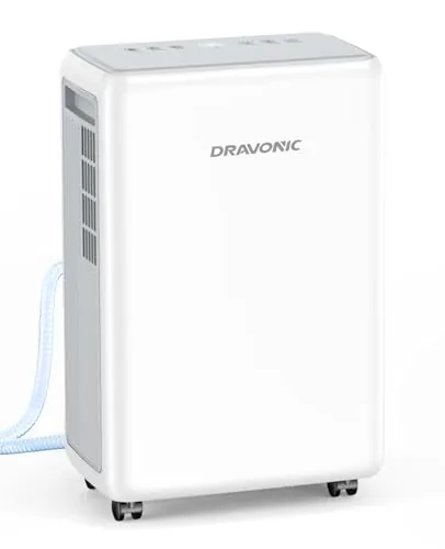 Dravonic 30-Pint Dehumidifier with Auto Humidity Control