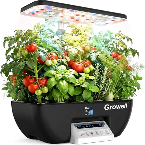 Growell 17-Pod Hydroponic Indoor Garden with 28W LED