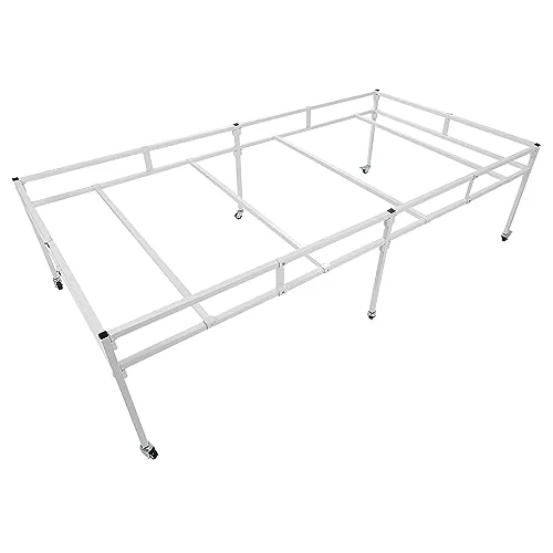ALMULOO Heavy Duty Flood Table Stand 4.4x8.4 ft Casters