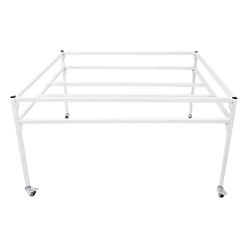 HECASA 4.16x4.33ft Rolling Hydroponic Flood Table with Stand