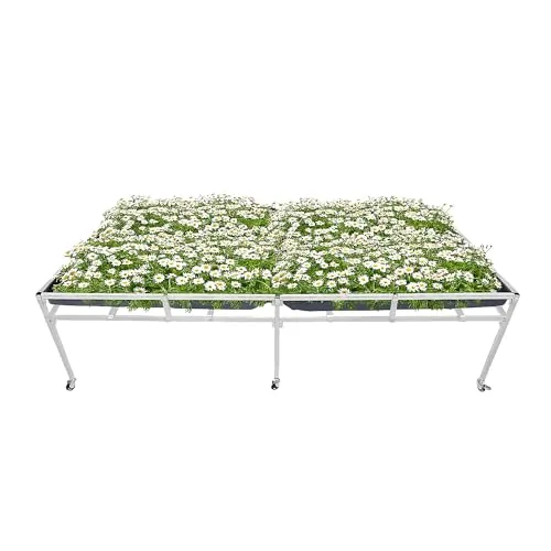 KUAFU 4.4x8.4FT Rolling Flood Tray Stand Caster Wheels