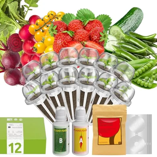 inbloom 12-Pod Fruit & Veggie Hydroponic Seed Kit