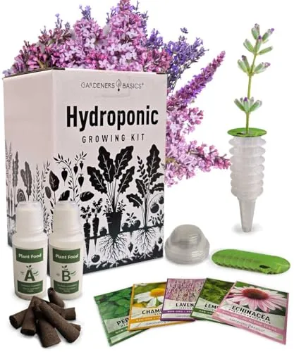 Gardeners Basics Medicinal Herb Hydroponic Seed Kit 5-Variety