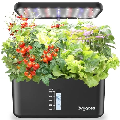 Dryades 10-Pod Hydroponic Indoor Garden with LED Grow Light