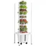 VEVOR 45-Pod Hydroponic Tower with LED and App Control