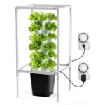 JESLED 6-Tier Hydroponic Tower with Dual Auto Timers