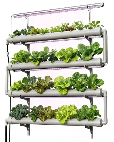 DPROOTS 36-Pod NFT Wall-Mounted Hydroponic Garden