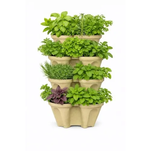 smart spring 4-Tier Stackable Vertical Planter, 28 Sites
