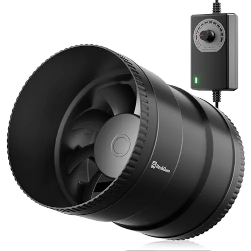 Hon&Guan 6-Inch Inline Duct Fan with Speed Controller