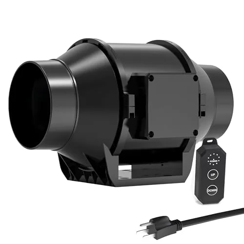 Toolazy Pro 6-Inch Inline Duct Fan 405 CFM EC Motor