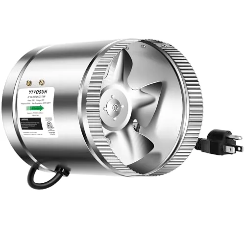 VIVOSUN 6-Inch Inline Duct Fan 240 CFM Low Noise