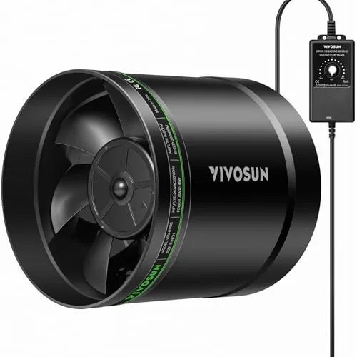 VIVOSUN 8-Inch Inline Booster Fan with Speed Control
