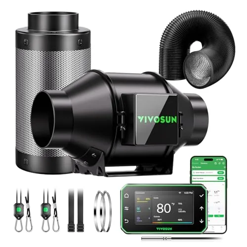 VIVOSUN AeroZesh G4 4in Smart Ventilation Kit
