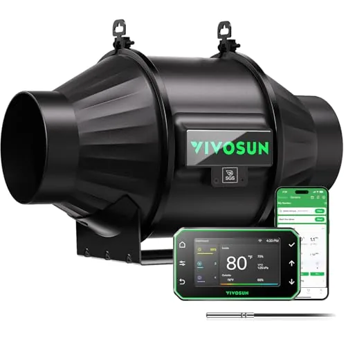 VIVOSUN T4 4in Inline Fan with E42A+ WiFi Controller