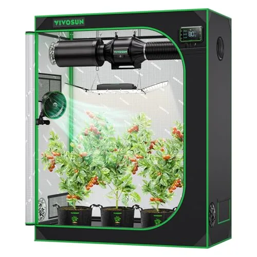 VIVOSUN S425 2x4 Grow Tent 48x24x60 600D Mylar