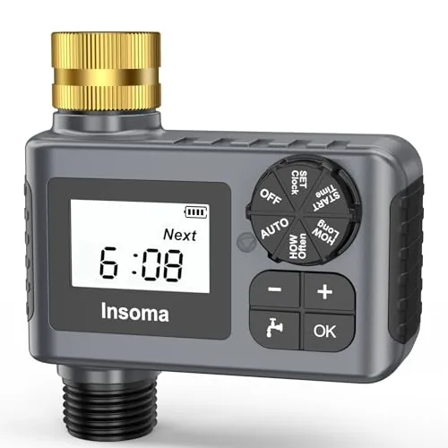 Insoma Hose Timer with Brass Inlet and Rain Delay