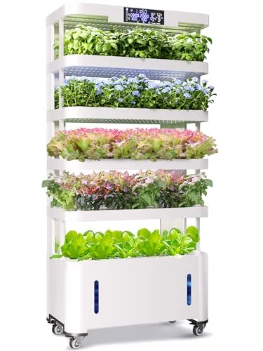 WooRoot Max 148-Pod Vertical Hydroponic Tower System