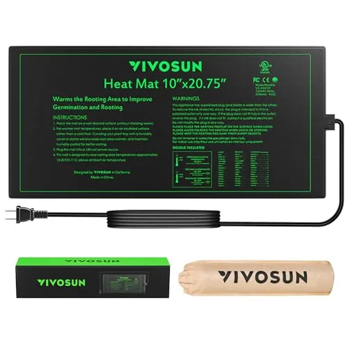 VIVOSUN 10x20.75in Seedling Heat Mat IP67 Waterproof