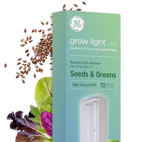 GE 24-Inch LED Grow Light Full Spectrum 72 PPF