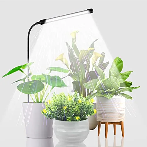 Juhefa Gooseneck Grow Light 6000K Full Spectrum 40+8 LED