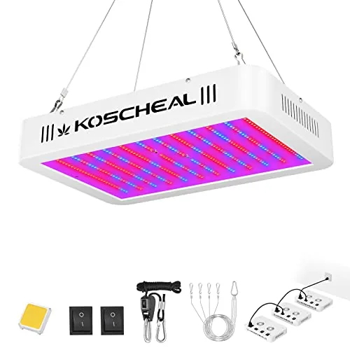 KOSCHEAL KS1200 130W LED Grow Light 2.8 µmol/J