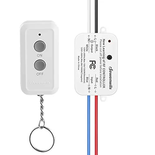 DEWENWILS Wireless Light Switch Receiver Kit No Rewiring