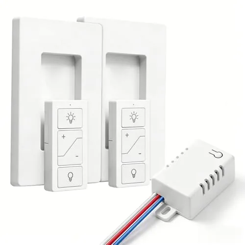 Sunmerit Wireless Dimmer Switch 2-Remote 1-Receiver Kit