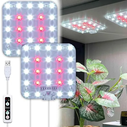 DOMMIA USB LED Under-Shelf Grow Light Panel 1-Pack