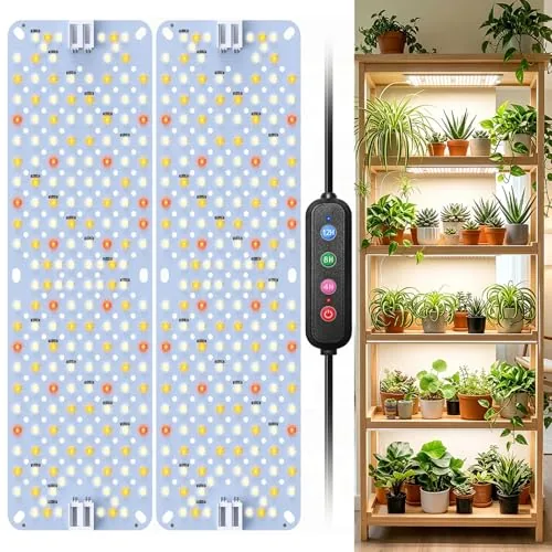 SDOVUERC 384-LED Full Spectrum Daisy-Chain Grow Light 2-Pack