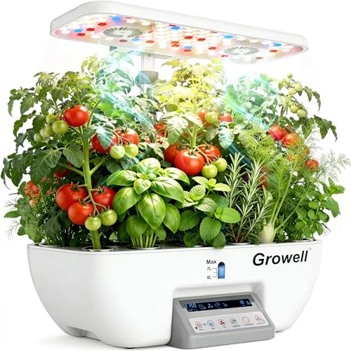 Growell 17-Pod Hydroponic Garden with Dual Fans