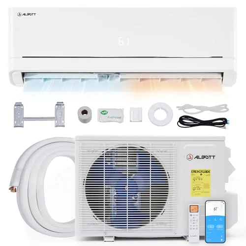 Albott 12000 BTU Mini Split AC Heater SEER2 18