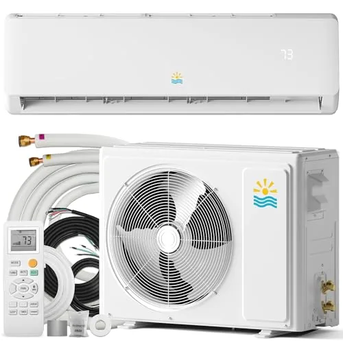 Rellytech 9000 BTU Mini Split 19 SEER2 115V Pre-Charged