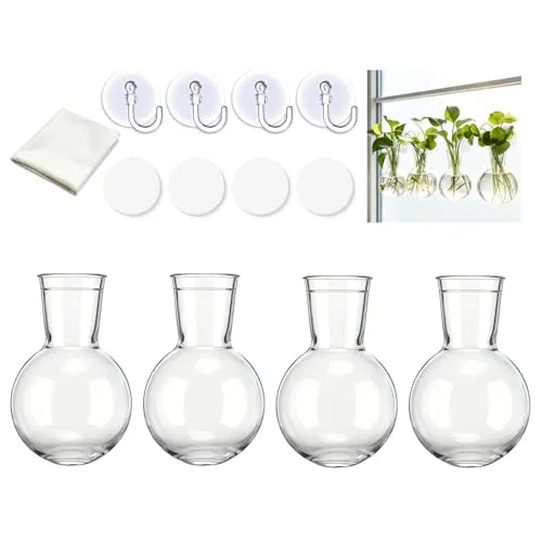 HJUHBDJ 4-Pack Window Propagation Stations Shatterproof Plastic