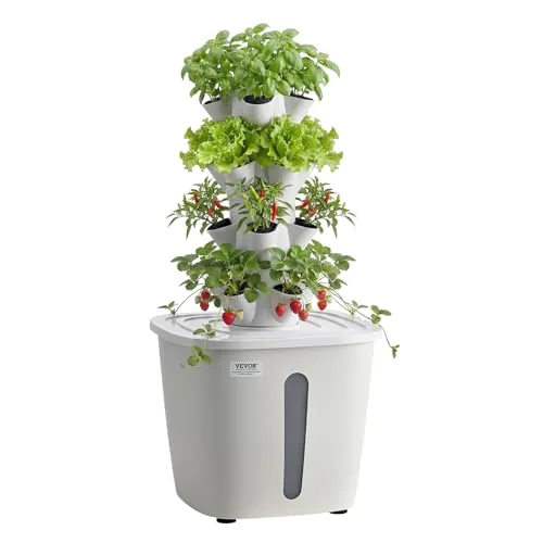 VEVOR 20-Pod 4-Tier Vertical Hydroponic Tower Kit