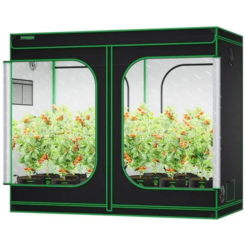 VIVOSUN S848 4x8 Grow Tent 96x48x80 Reflective Mylar