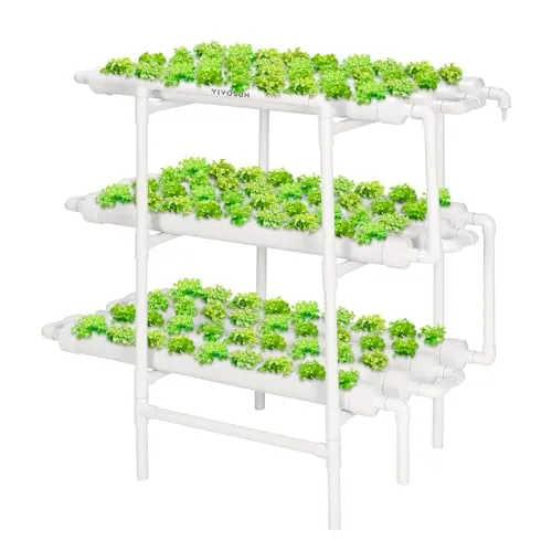 VIVOSUN 108-Site 3-Layer NFT Hydroponic Grow System