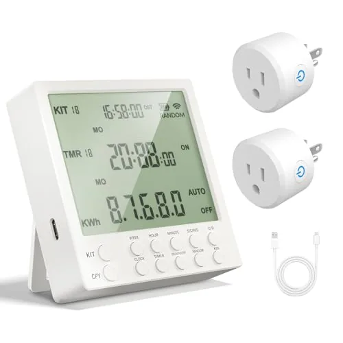 ISyncPlug Wireless Timer Outlet with Energy Monitor 2-Pack
