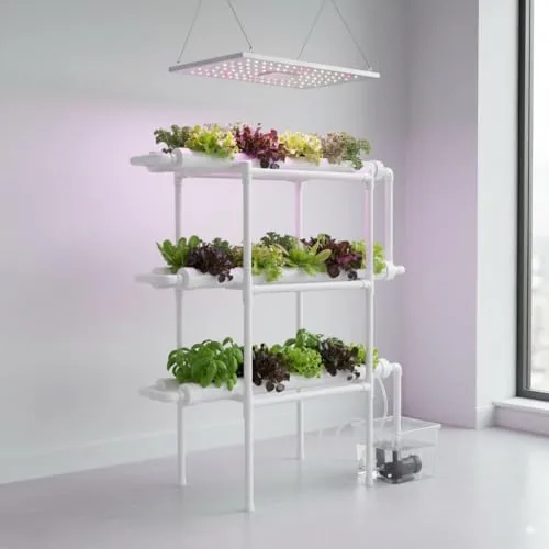 SXXZYAZJ 36-Slot NFT Wall-Mounted Hydroponic Kit