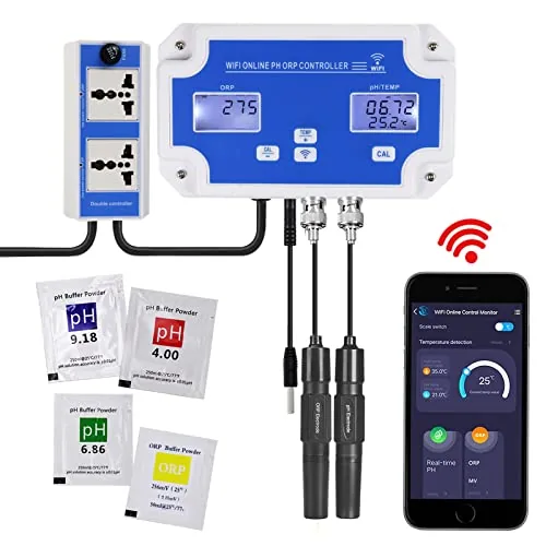 Landtek Smart pH ORP Controller Wi-Fi 3-in-1 Monitor