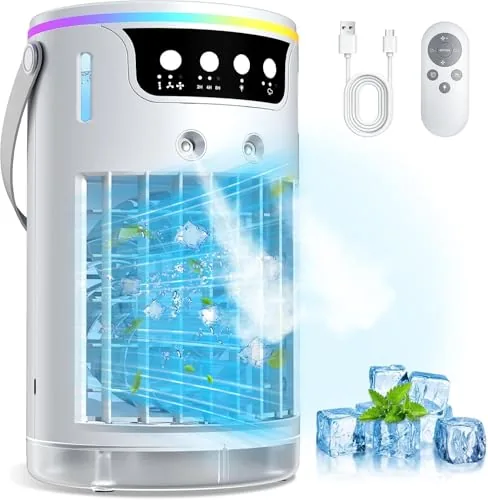 Ylkf Personal Evaporative Air Cooler 1200ML Ice Mist