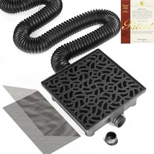 NAACOO Gutter Downspout Extender with 12x12in Catch Basin