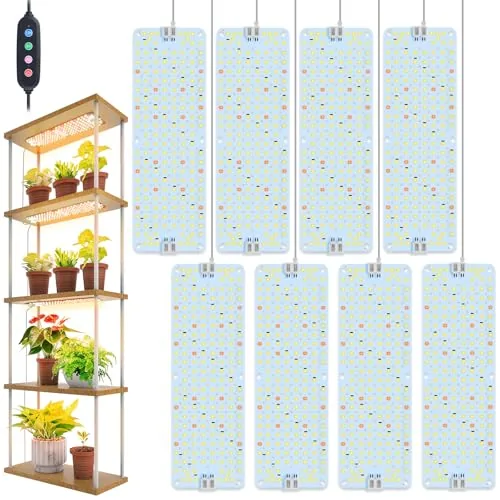 FECiDA 8-Pack Panel Grow Lights 12W Full Spectrum