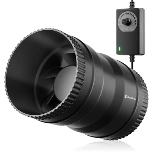 Hon&Guan 4-Inch Inline Duct Fan with Speed Controller