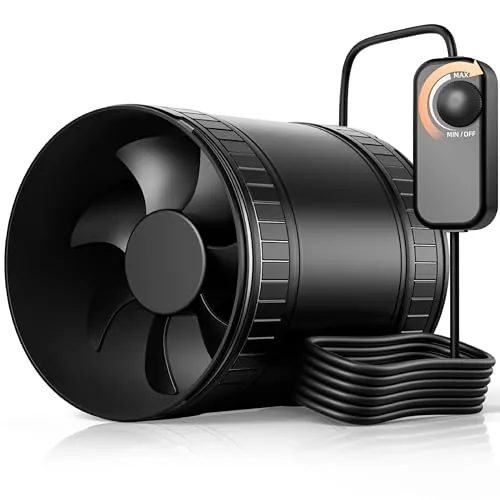 ONVEAN 4-Inch Compact Inline Duct Fan with Speed Control