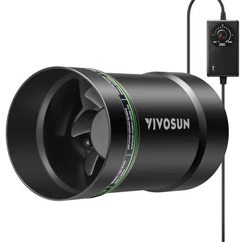 VIVOSUN 4-Inch Inline Fan with Speed Controller 130CFM
