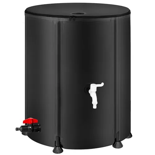 Laspeiraux 53-Gal Collapsible Rain Barrel with Spigot