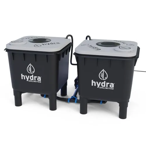 Hydra Unlimited HydraMax 2-Bucket RDWC Indoor System