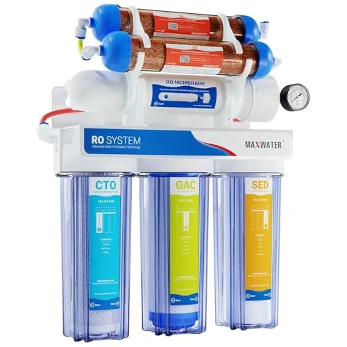 Max Water 6-Stage RODI System 100 GPD Aquarium Filter