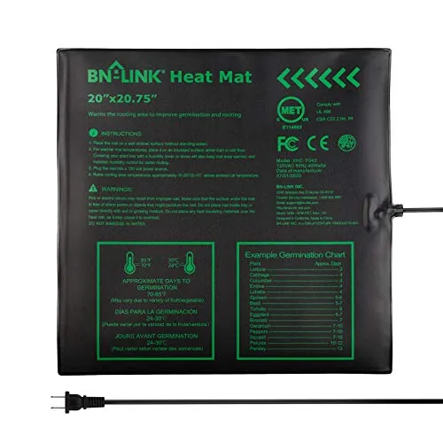 BN-LINK 20x20.75in Waterproof Seedling Heat Mat 40W