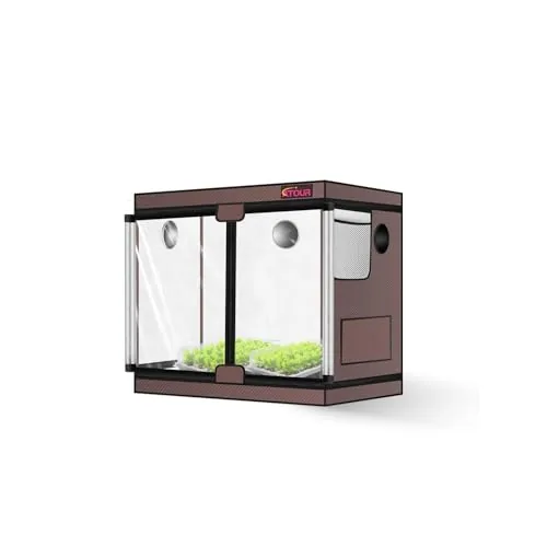 ATOUR 32x18x28in Small Grow Tent Dual-Door Observation